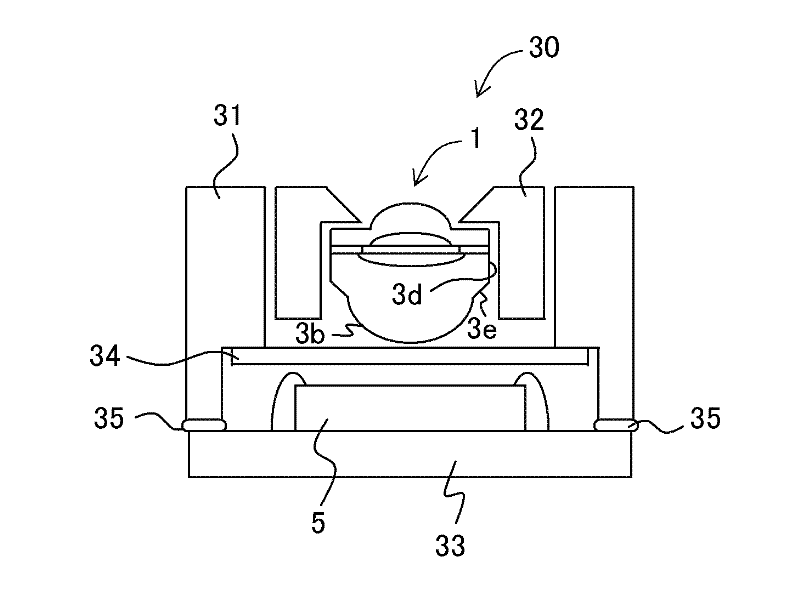 Optical element, optical element module, electronic element module, and electronic information device