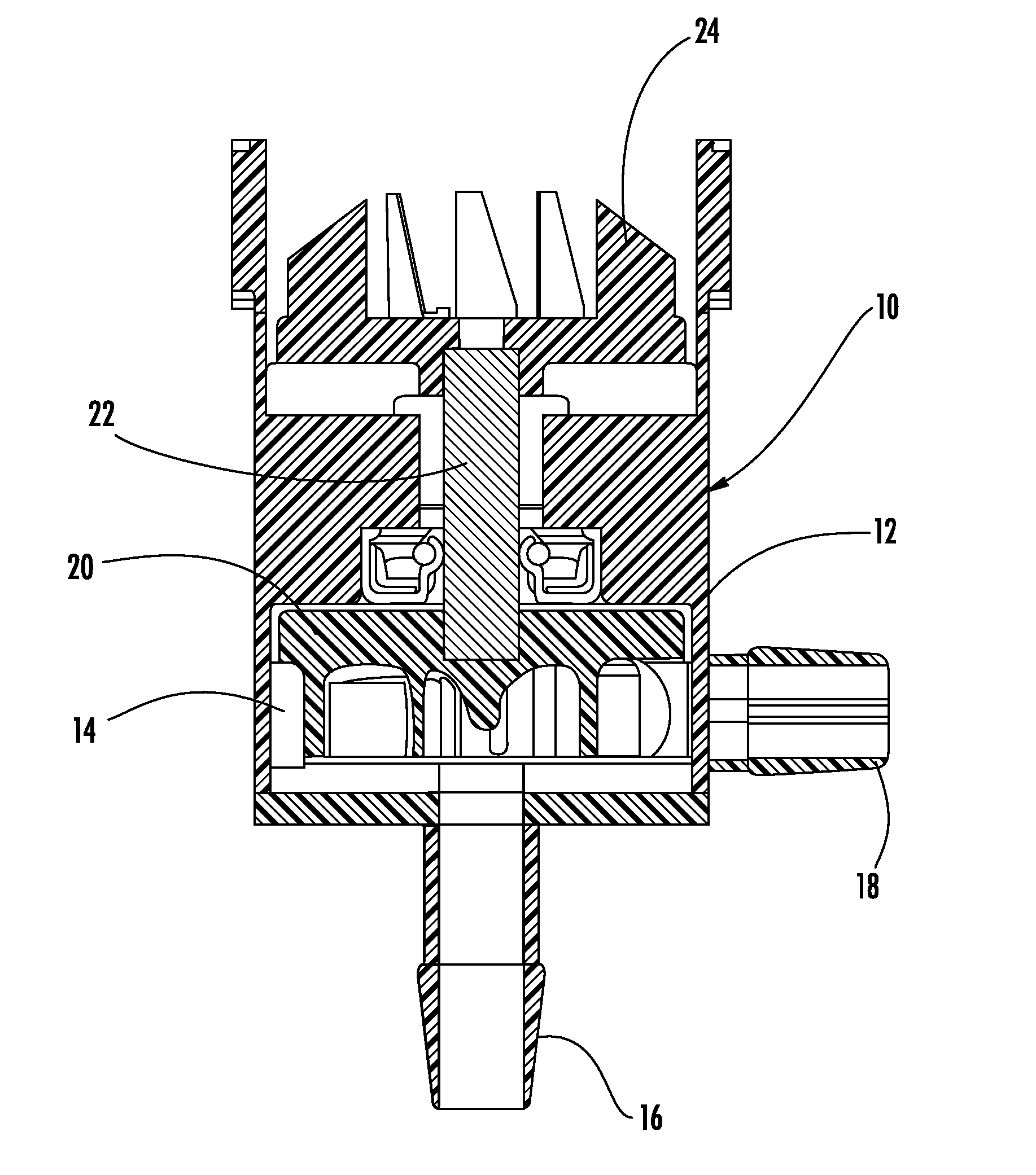 Pump assembly for an emergency eyewash station