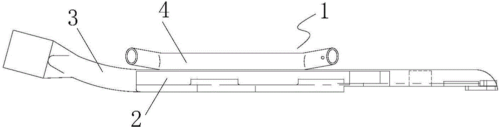 Side suction thread shearing device of industrial sewing machine