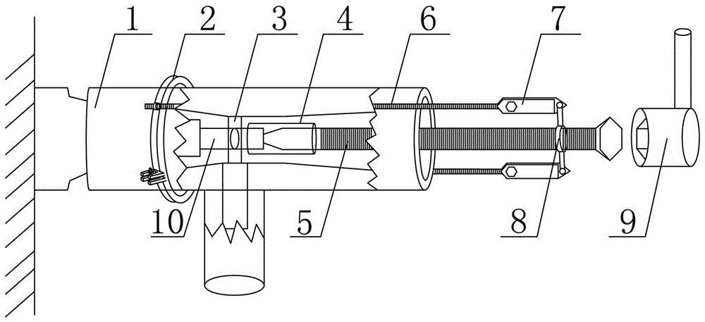 Dismounting tool of pluggable cable terminal