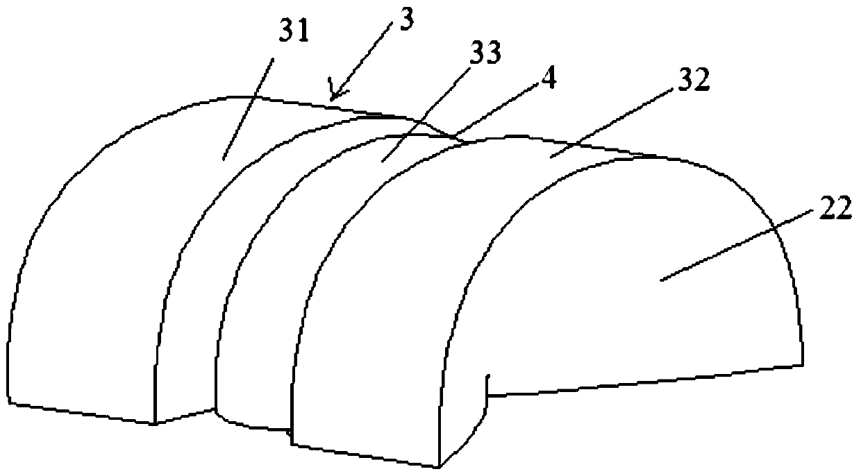 A led arch lens with narrow and long light spot