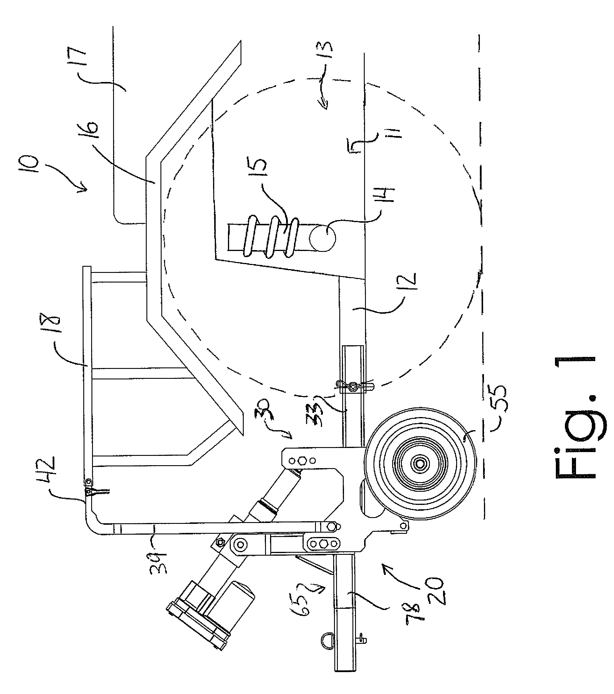 Hitch attachment for mounting of an accessory of an ATV