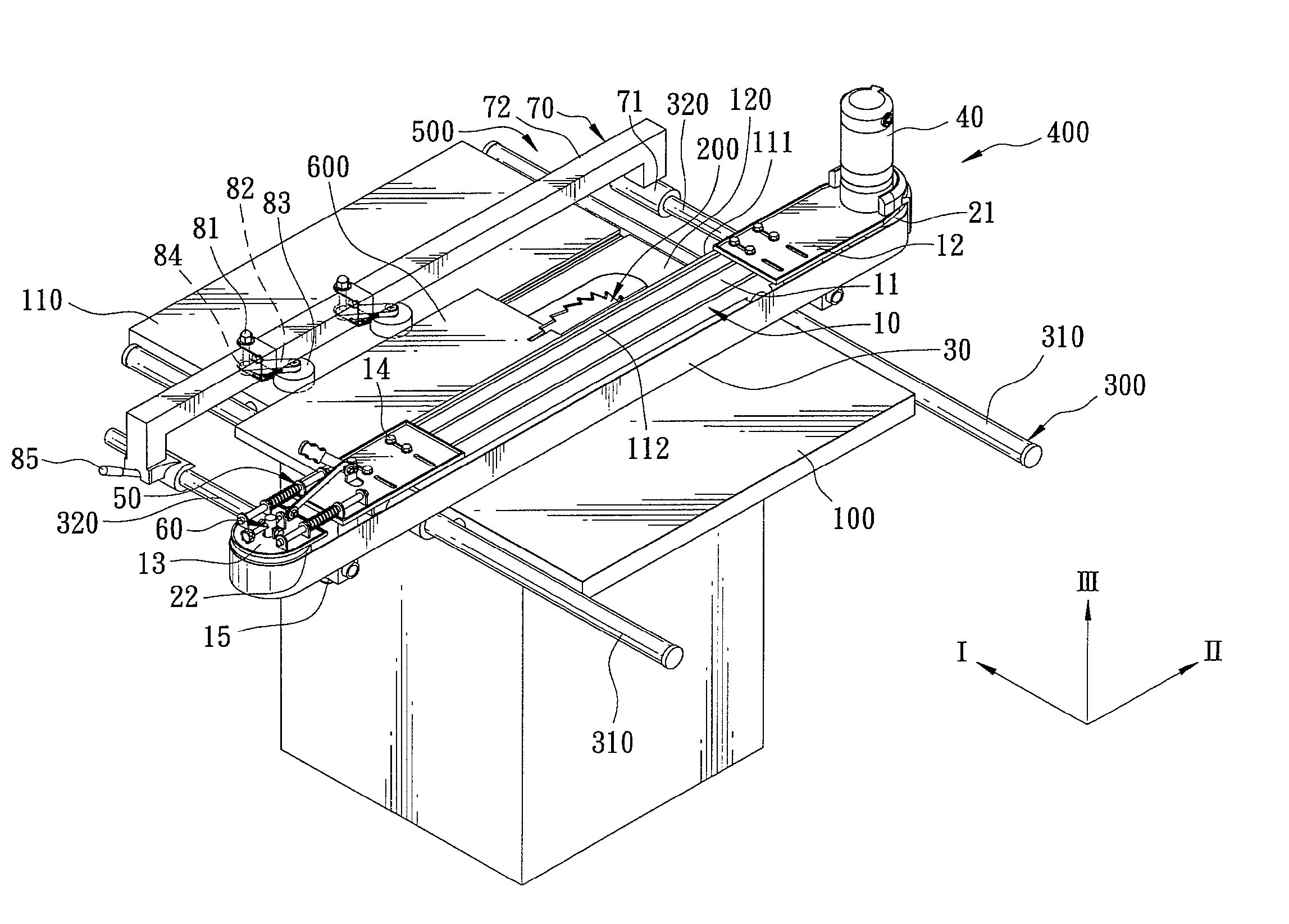 Feeding mechanism for a woodworking machine