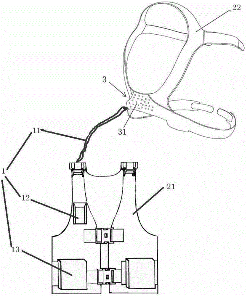 Wearable breathing machine