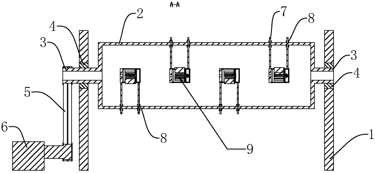 Straightening device for spring machine