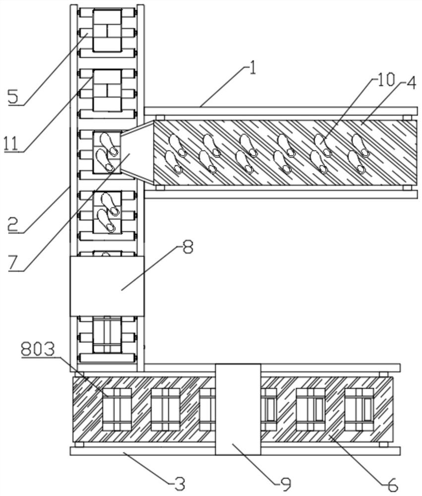 Rubber boot packaging and transporting device and rubber boot packaging method