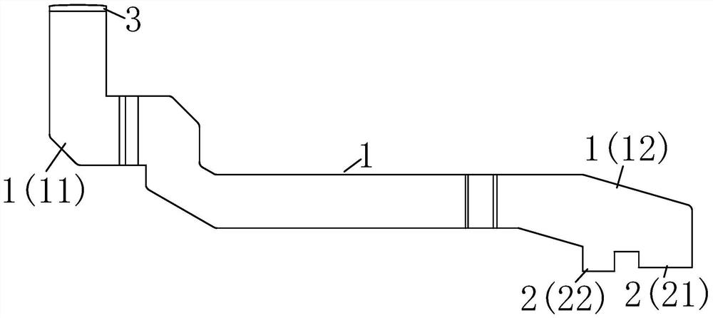 Conducting piece for connecting power source and circuit board