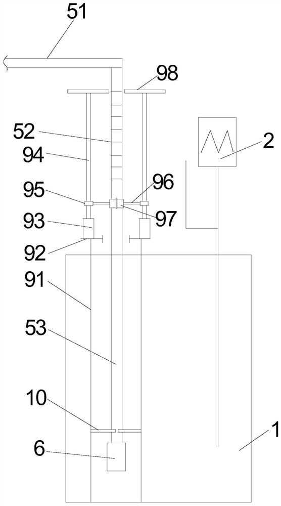 A self-priming device for waste liquid transportation and its realization method