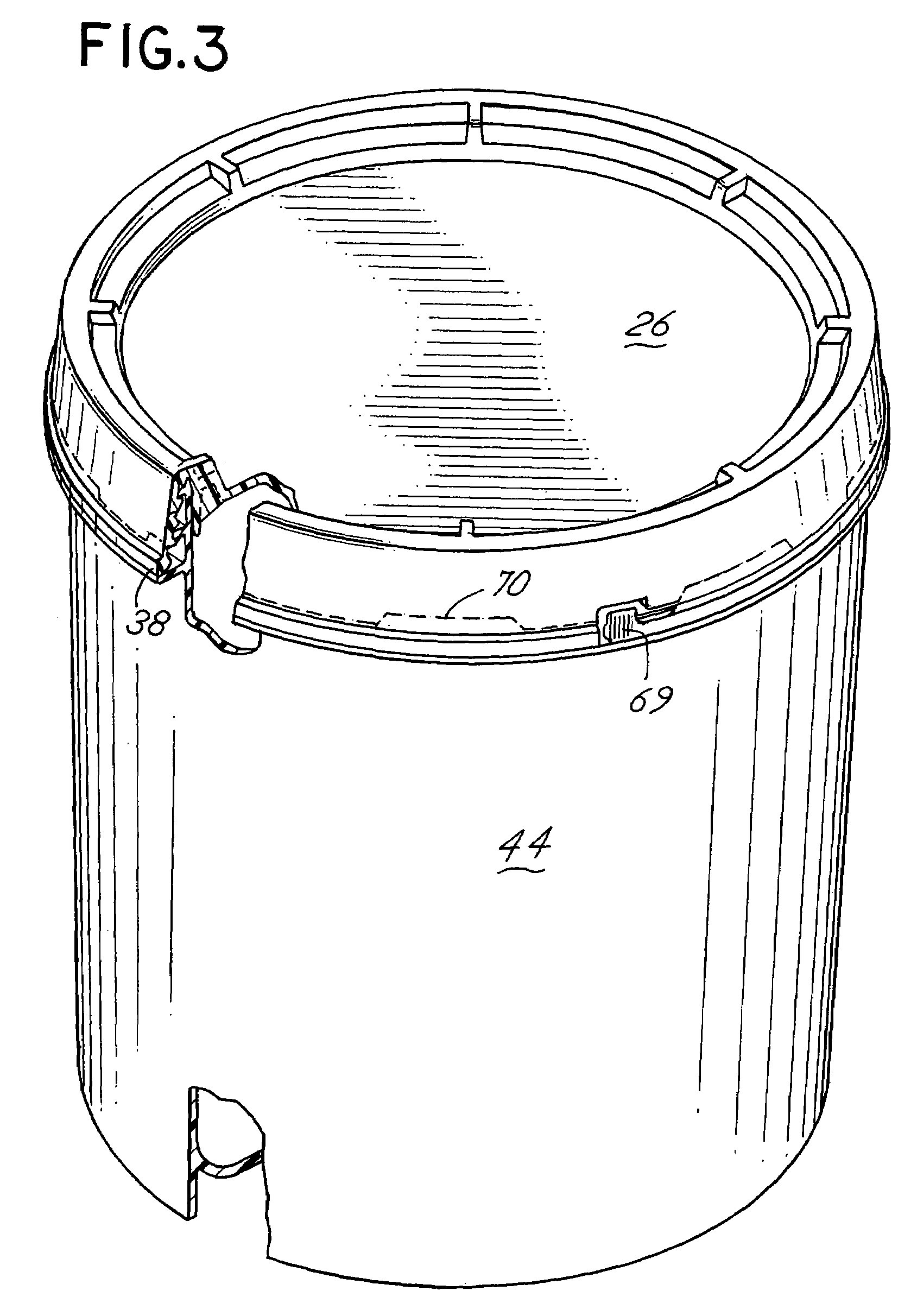 Plastic container and lid construction