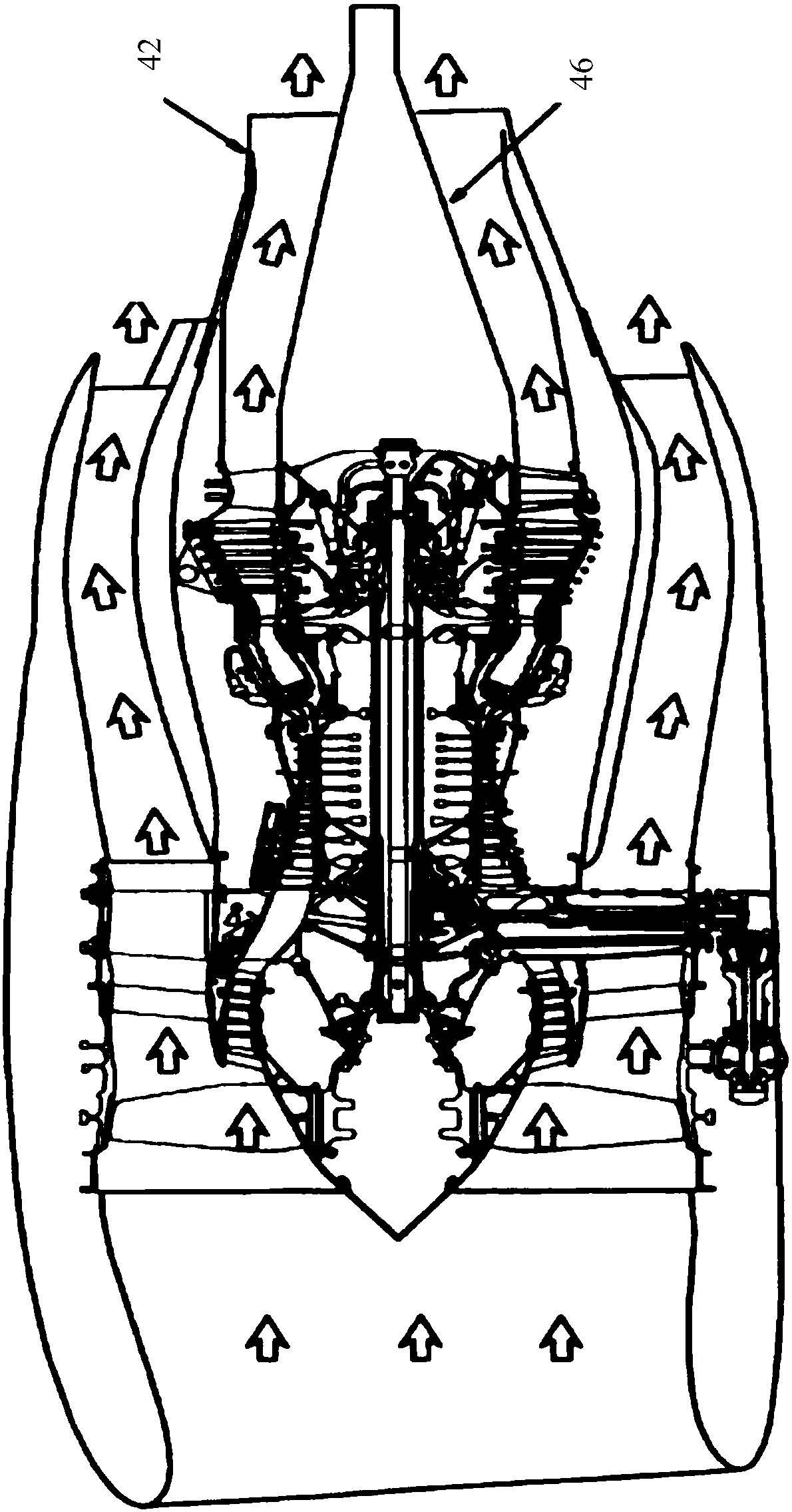 Connecting structure, and exhaust system of aero-engine comprising connecting structure