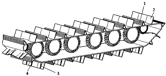 Walking crawler device of crawler-type deep-sea mining vehicle