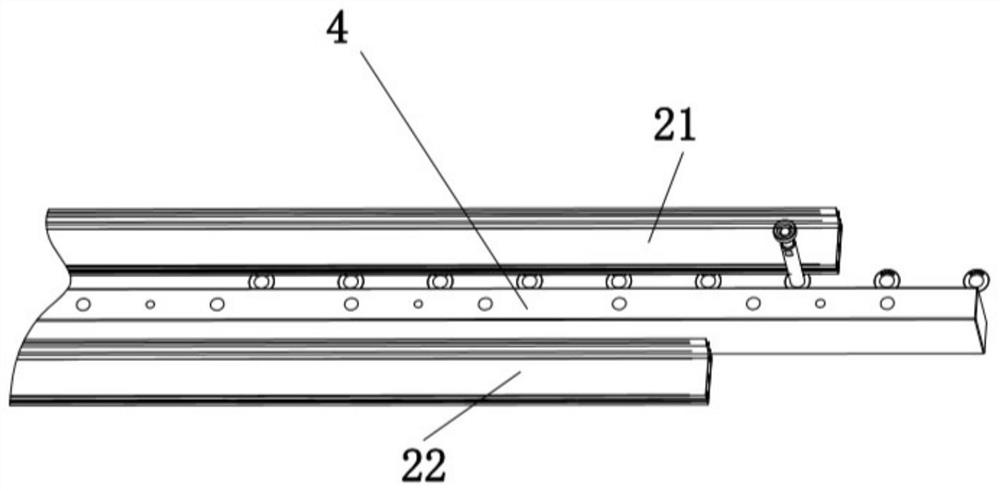 Skylight guide rail finish sawing machine gauge