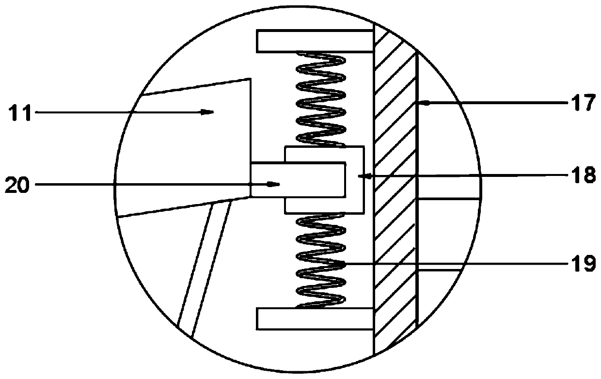 Raw material crushing device for machining