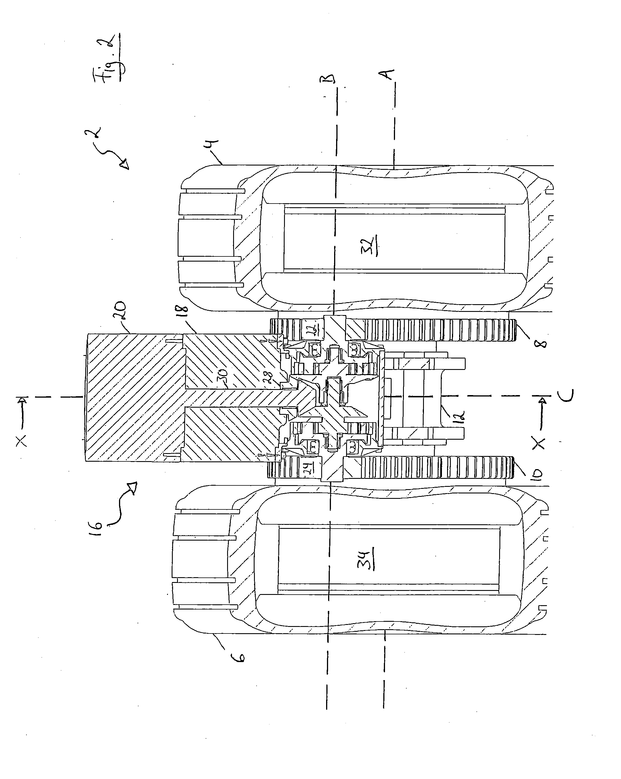 Drive unit for aircraft running gear wheels