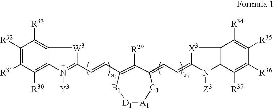 Hydrophilic cyanine dyes