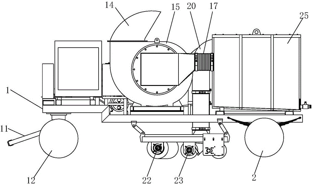 A multifunctional road deicing and snow vehicle