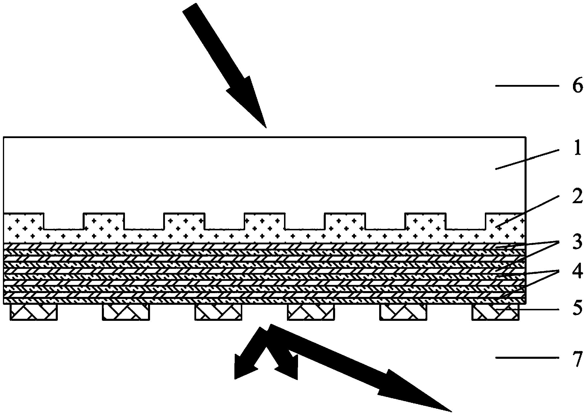 Far-field detection method for near-field evanescent beam wave filed transmittance transmission characteristic function aiming at ultra-diffraction structural material