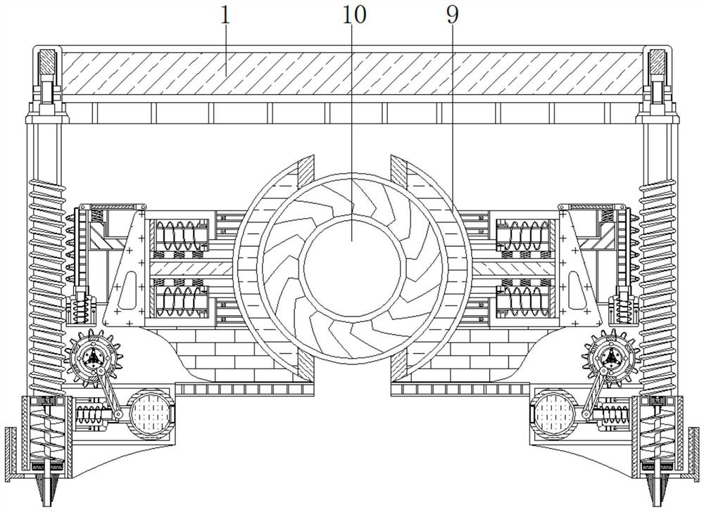 Auxiliary equipment for automatically digging pit, planting tree and automatically irrigating for desert environmental protection governance