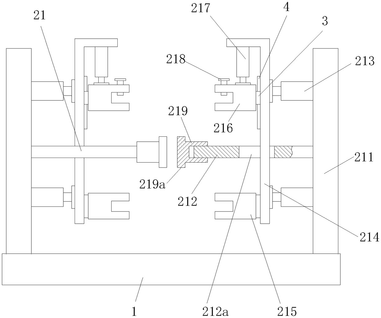 Fixing device used for splicing forming of H-shaped steel