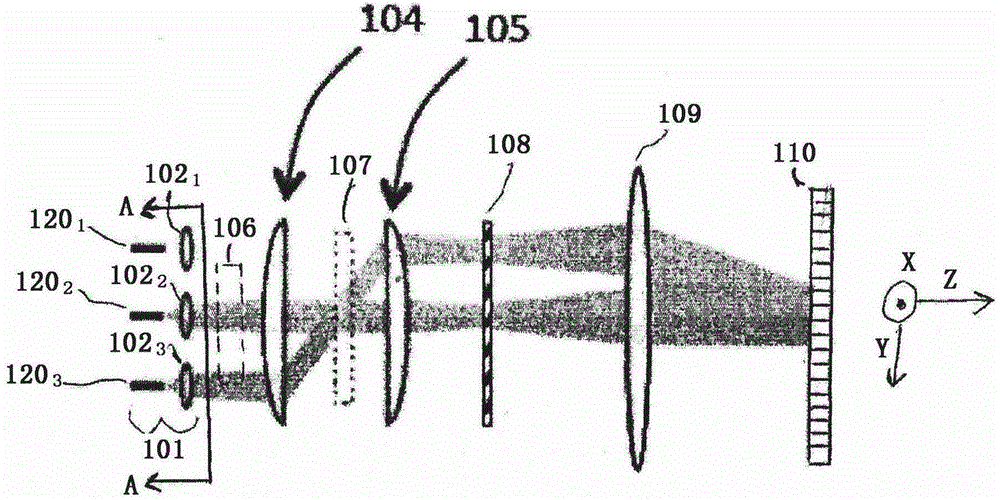 Wavelength selective switch employing an LCoS device and having reduced crosstalk