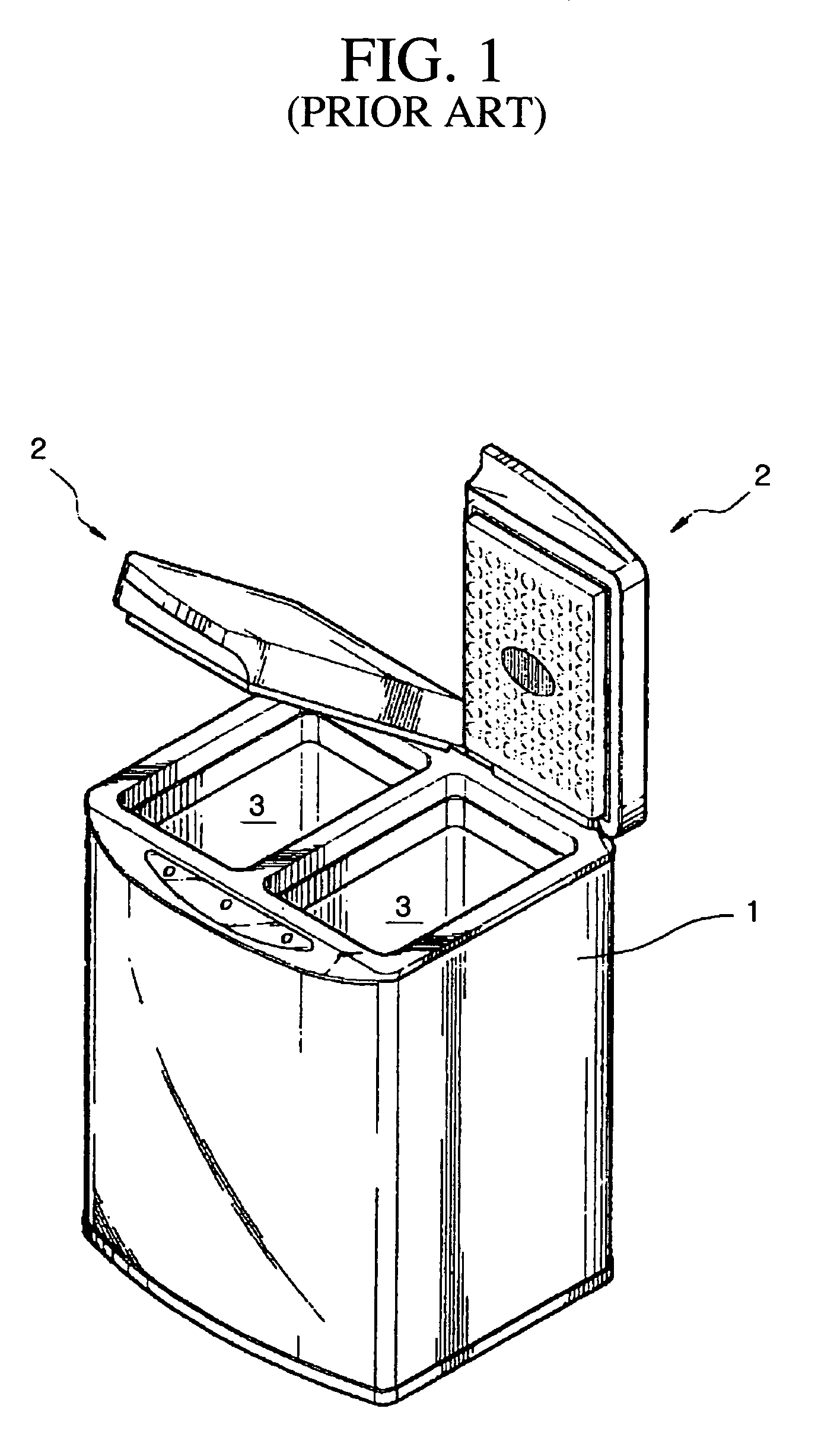 Hinge assembly structure for opening and closing of door of storage facility