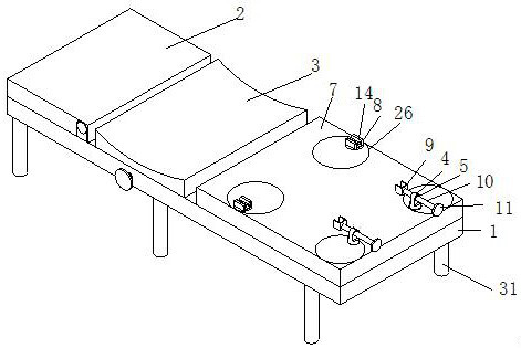 An orthopedic traction frame for medical orthopedics