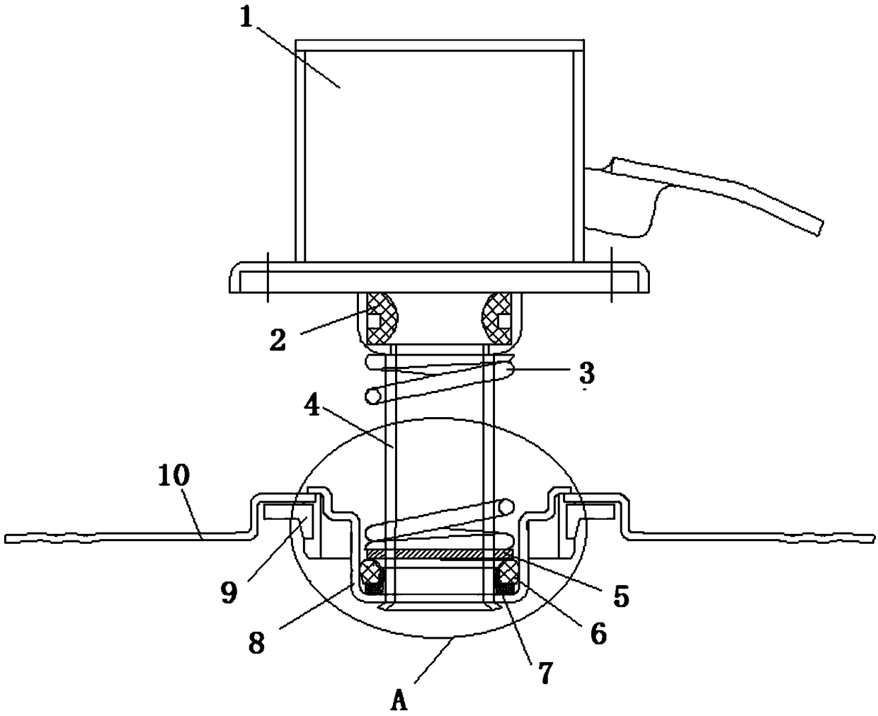 Lock sealing structure for yarn dyeing