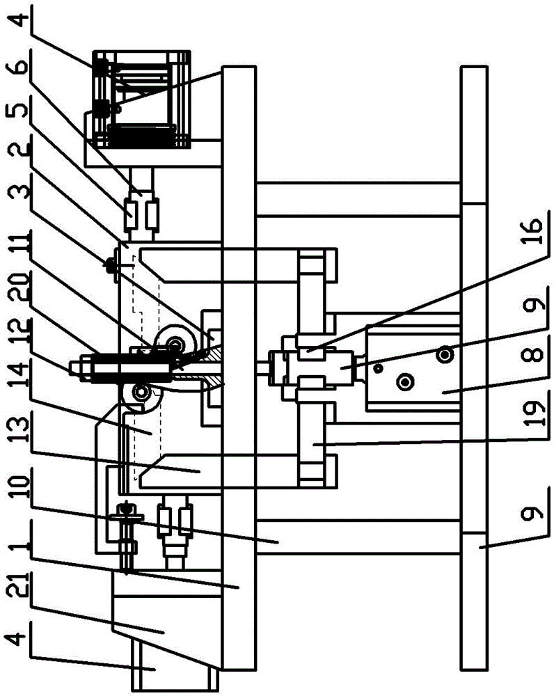 A support hydraulic vertical clamp