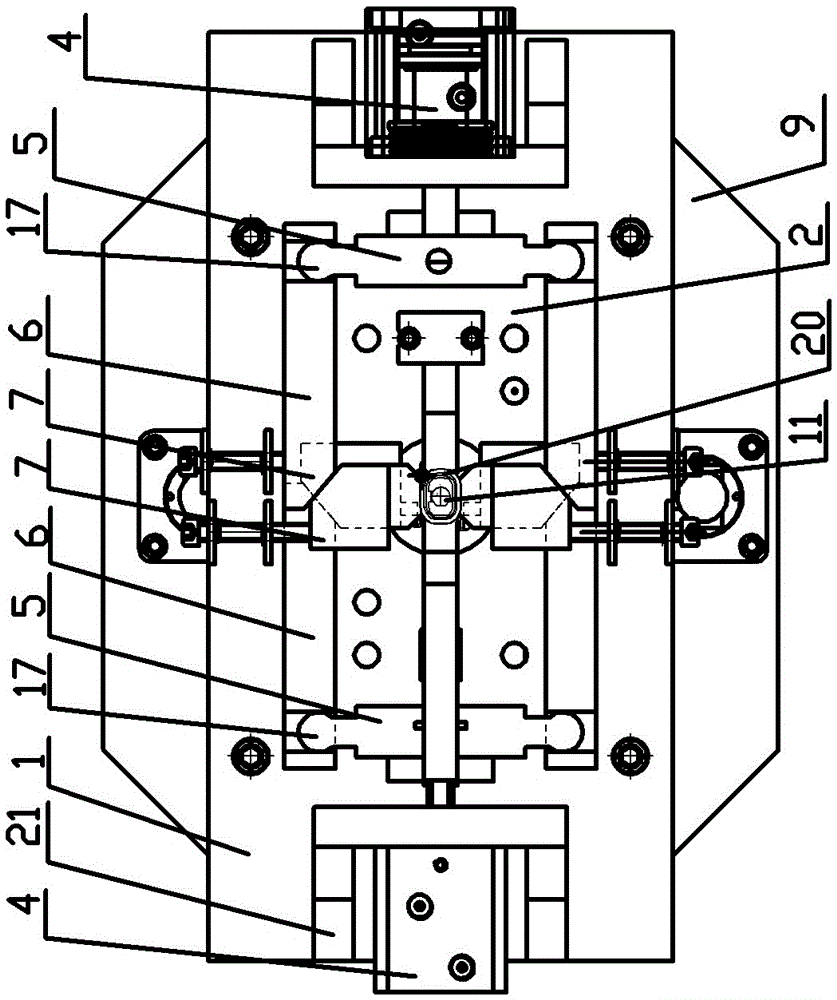 A support hydraulic vertical clamp