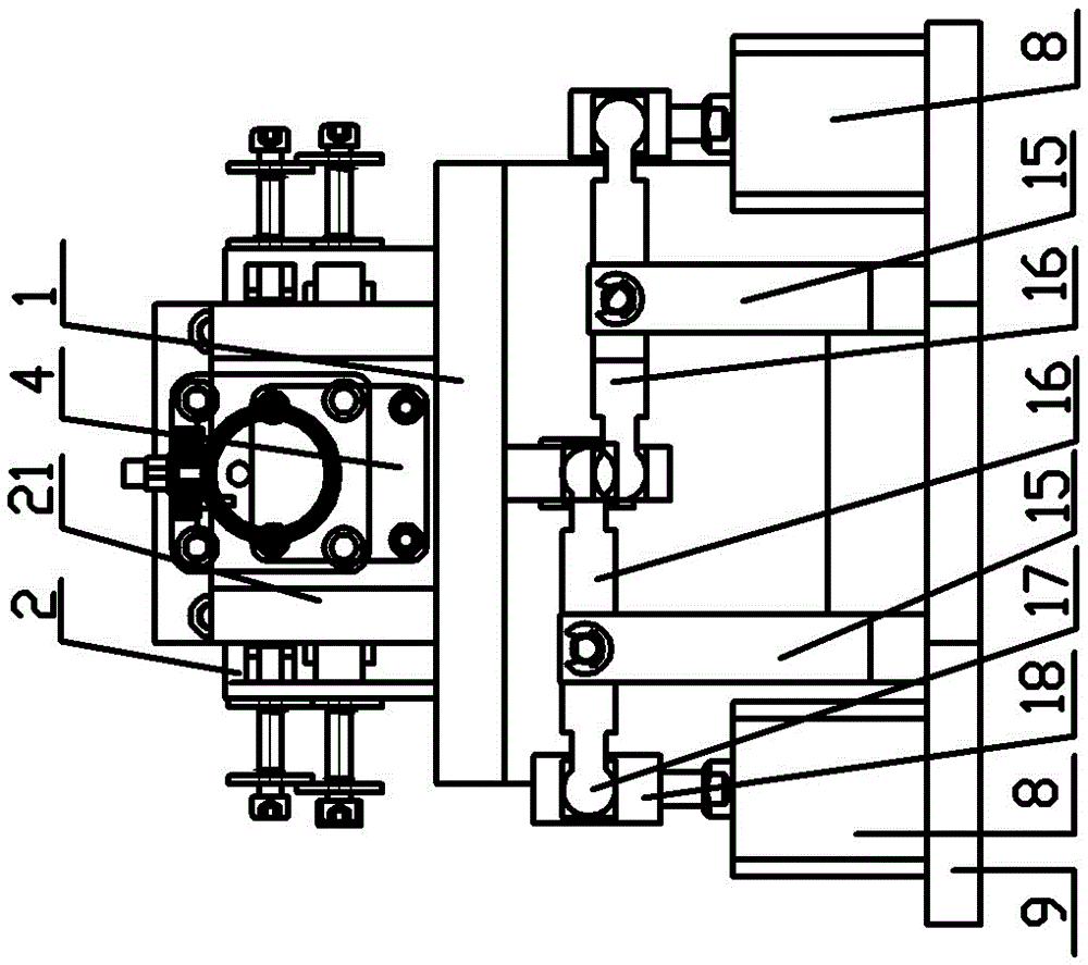 A support hydraulic vertical clamp