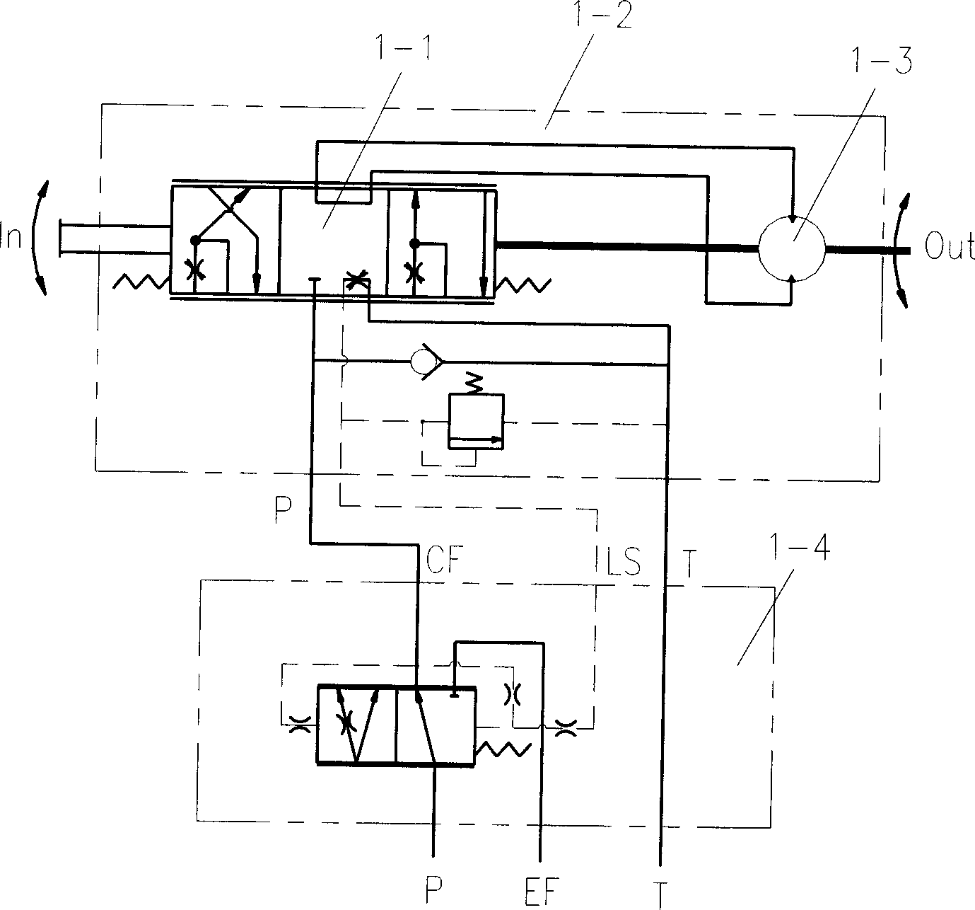 Combined dynamic load sensing torque amplifying and converting device