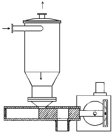 Rubber additive particle surface powder separating device