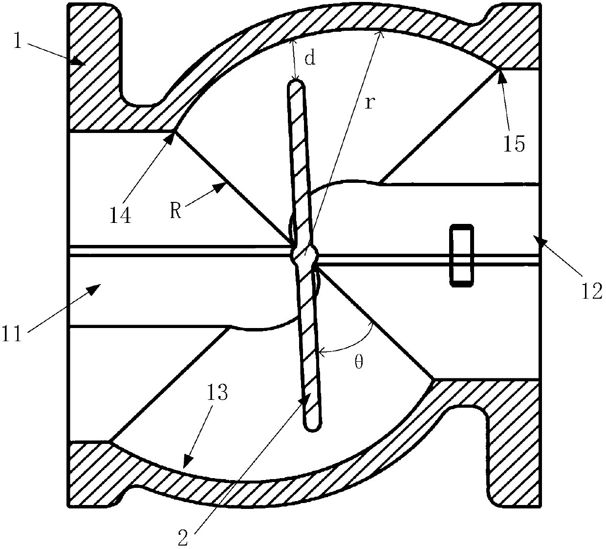 Throttling valve and engine