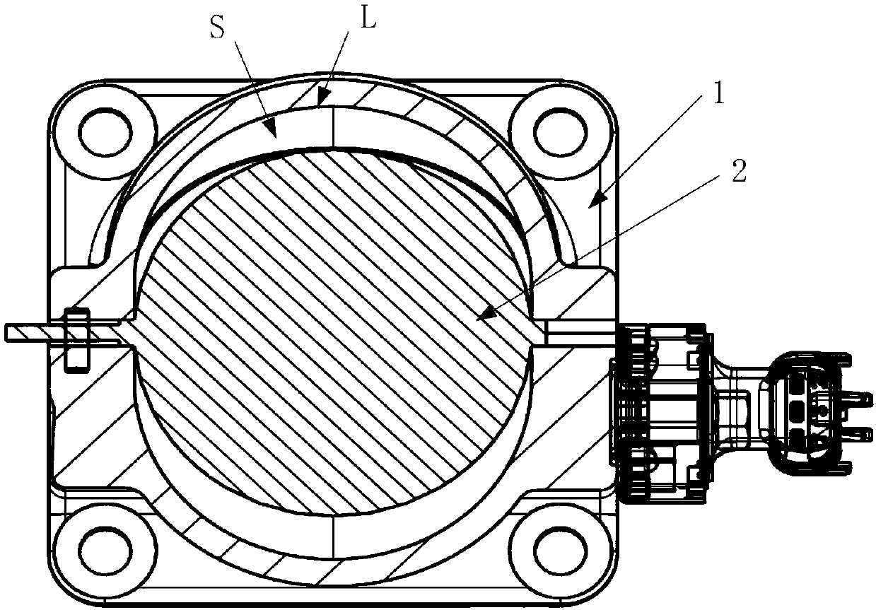 Throttling valve and engine