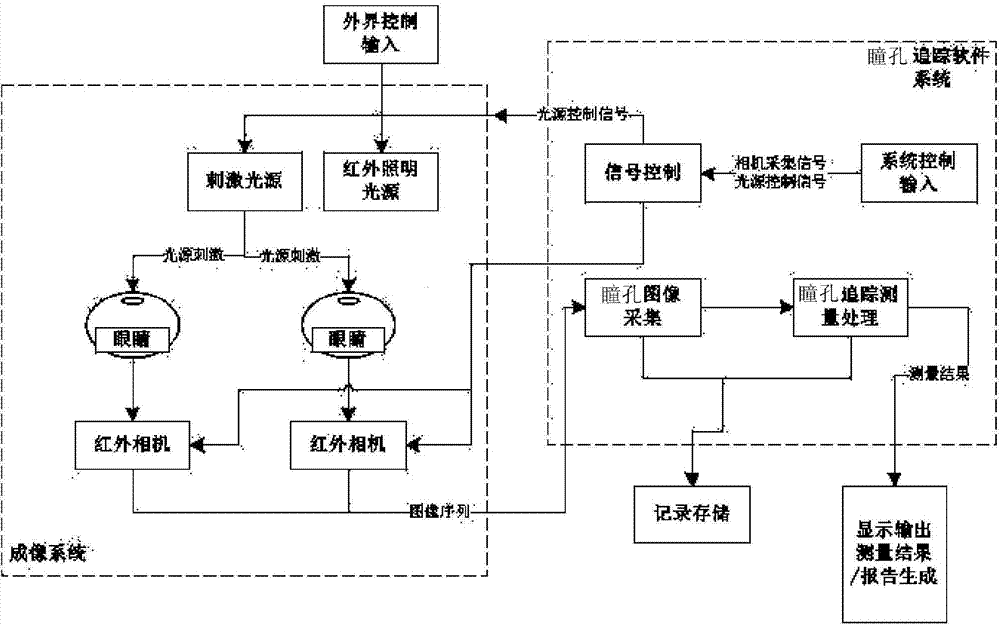 Portable binocular pupil detection device