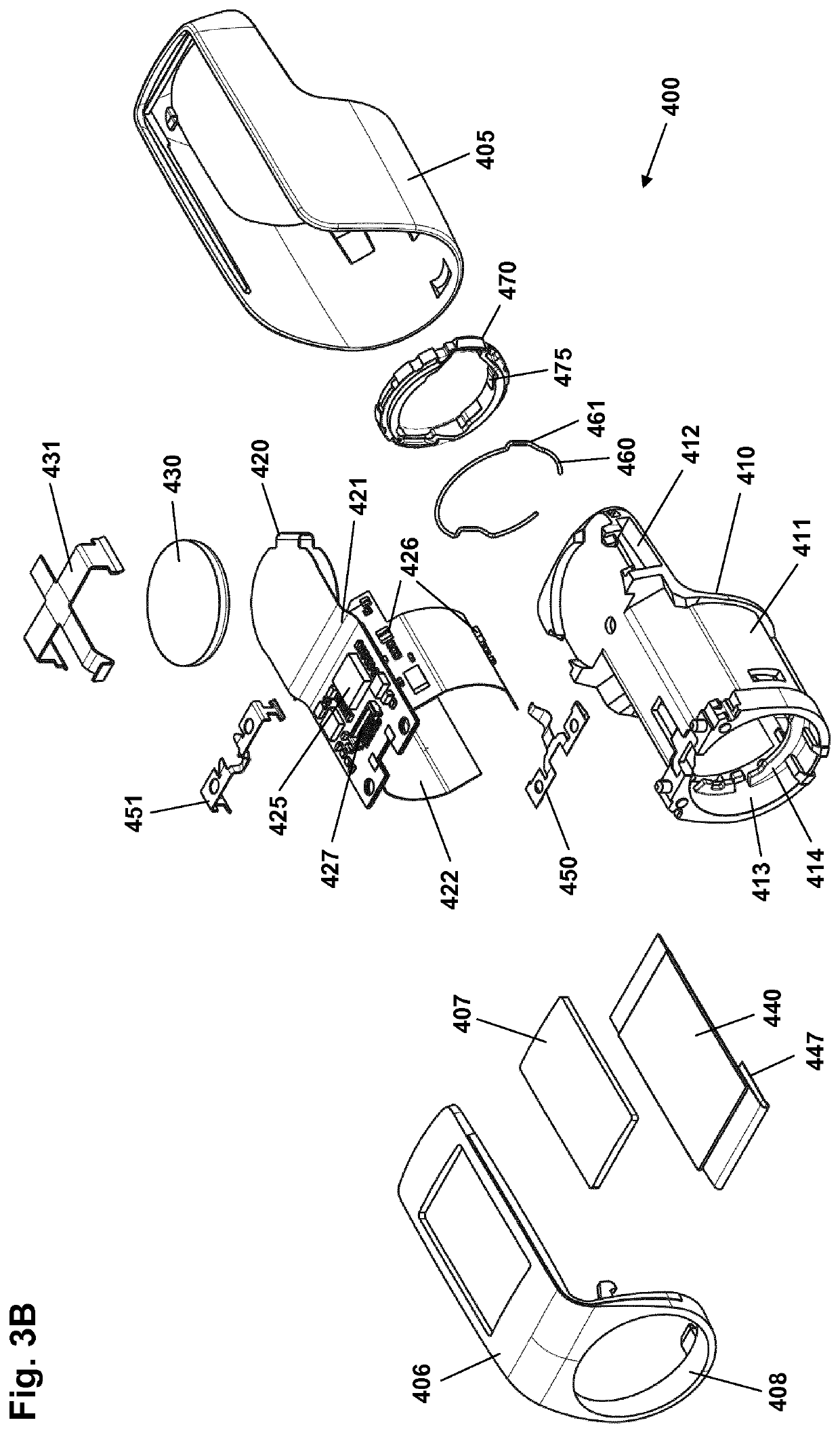 Accessory device with snap feature