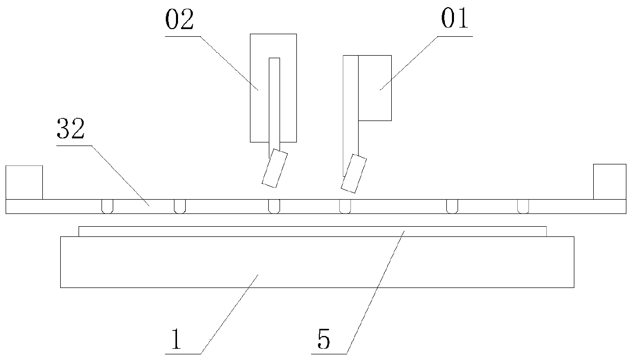 Frit glue printing equipment and method