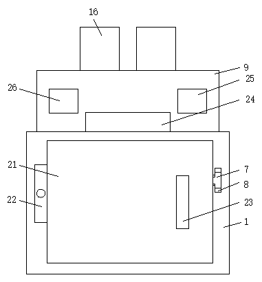 Garbage can with garbage compressing function