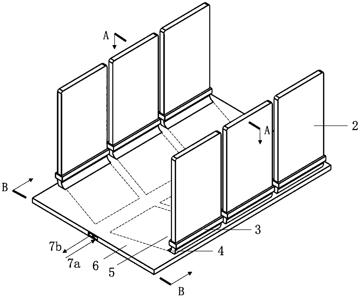 Battery module-based integrated heat exchange structure