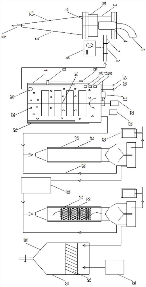 Process for producing methane and blue iron ore and recovering sulfur through anaerobic digestion of bioelectrochemical sludge