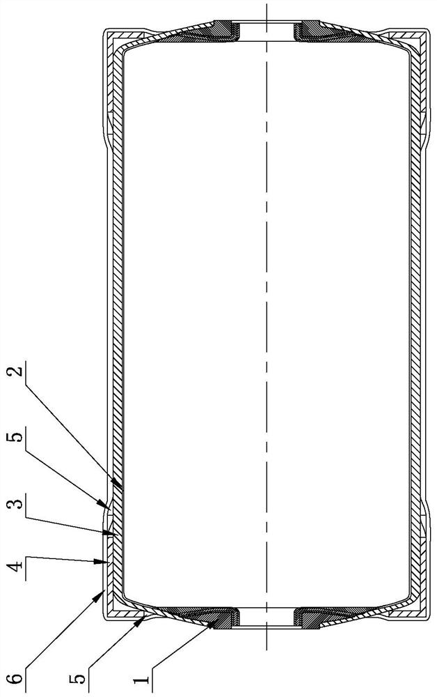 Manufacturing method of all-composite case of rocket engine