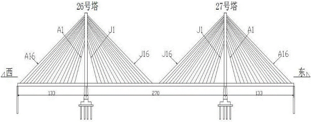 Method for measuring fundamental frequency and cable force of cable-stayed bridge cable