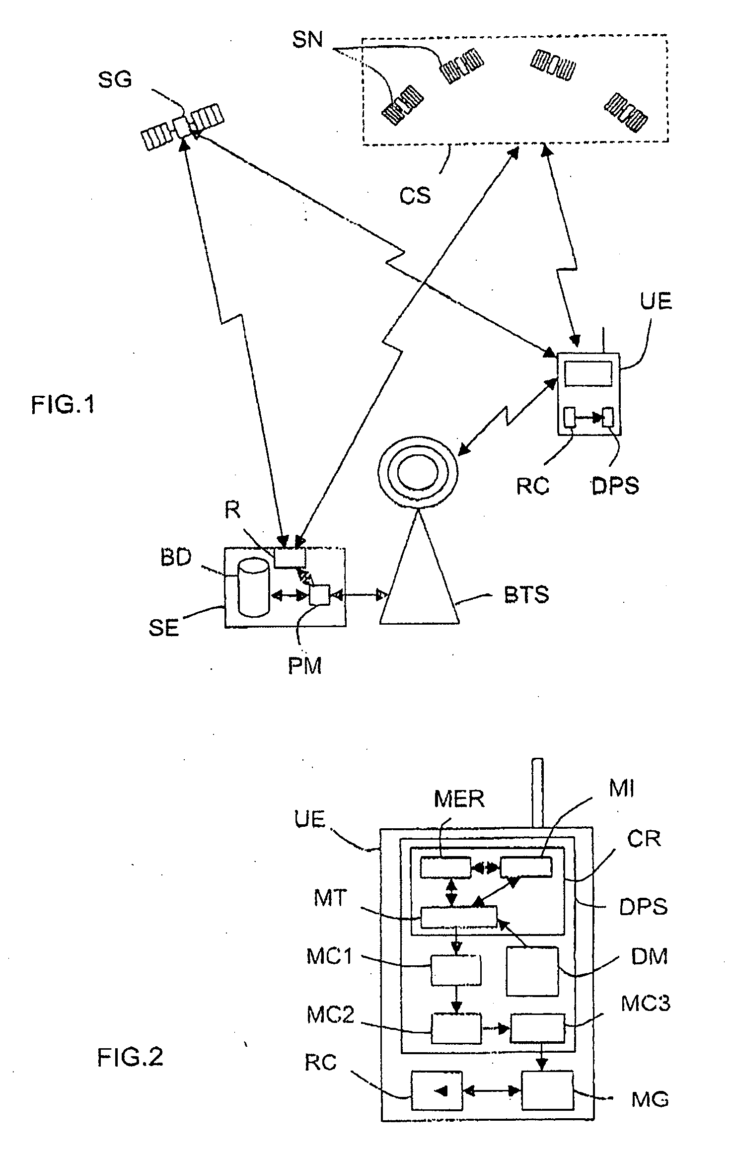 Determining mobile terminal positions using assistance data transmitted on request