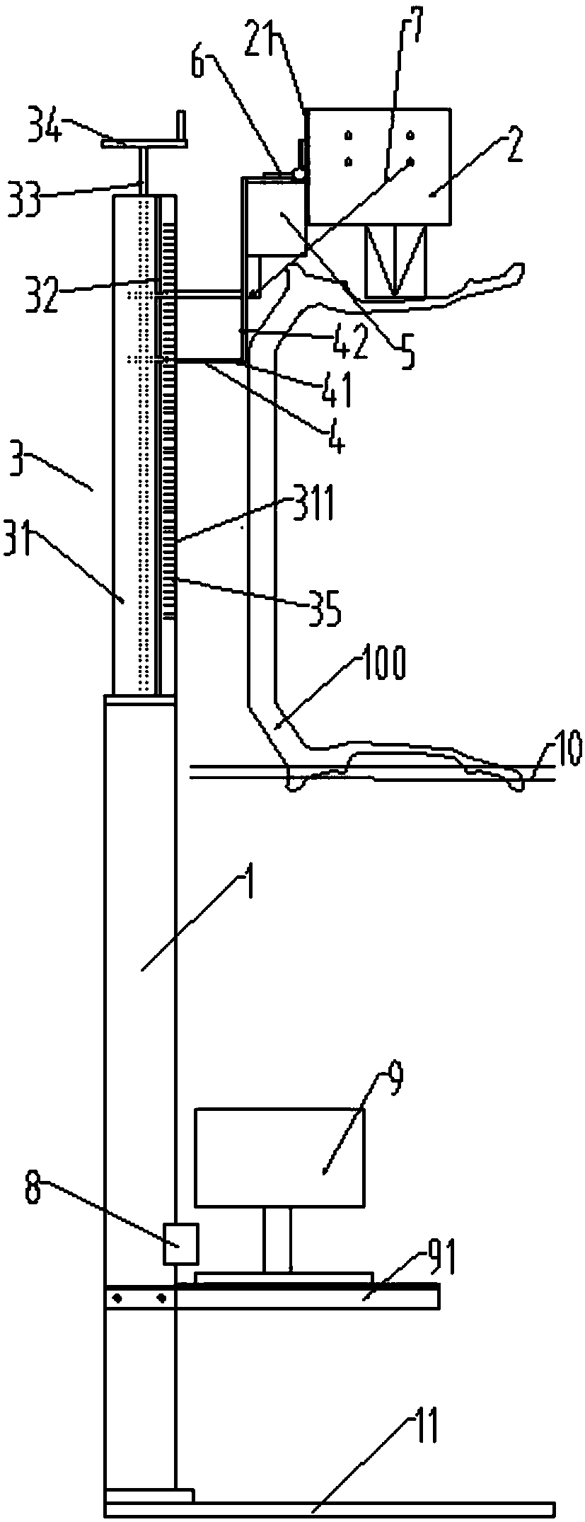 Automatic marking machine for truck and passenger car wheels