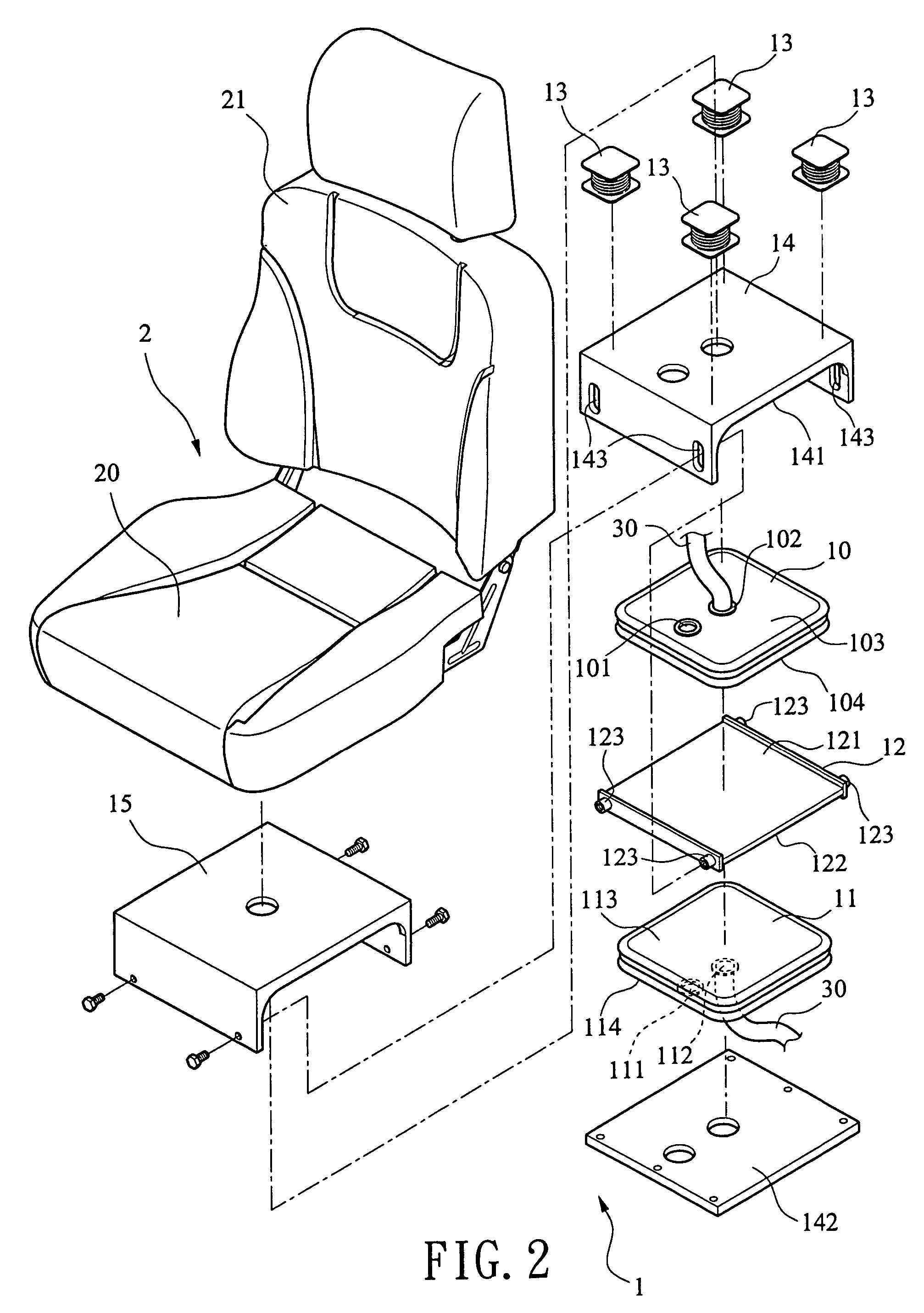 Automatic ventilation device for chair