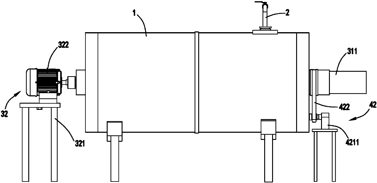 Pure-cotton fabric dyeing system saving materials