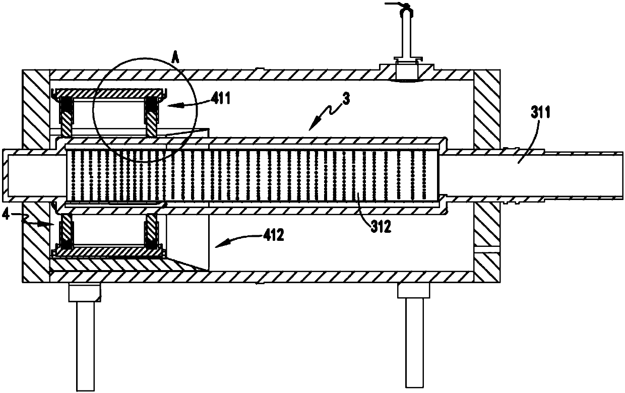 Pure-cotton fabric dyeing system saving materials