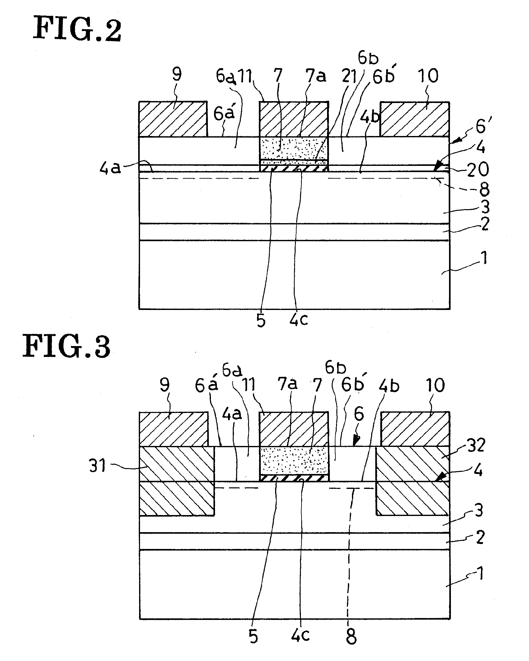 Field-effect semiconductor device and method of fabrication