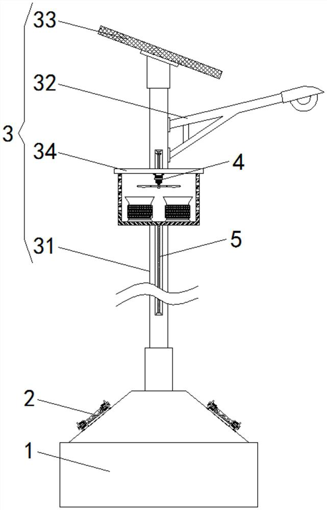 Novel solar street lamp with mosquito repelling function