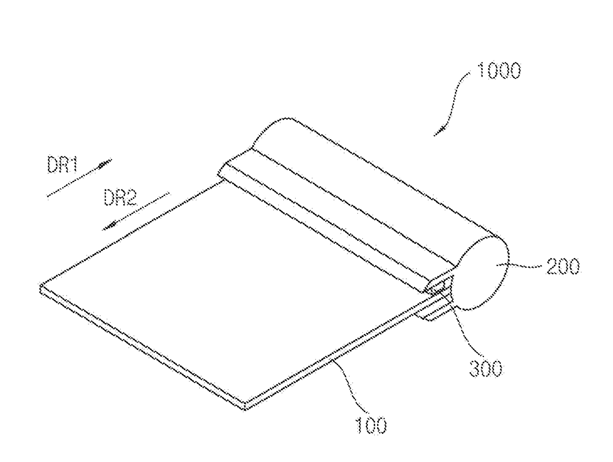 Flexible display device and method for compensating image of flexible display device